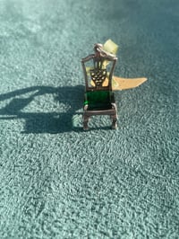 Image 2 of Sterling Chair w/Green Gem Seat