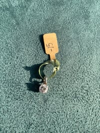 Image 2 of Sterling Charm w/Unknown Stone