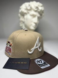 Image 1 of Atlanta Snapback Hat (Brown/Dark Brown)