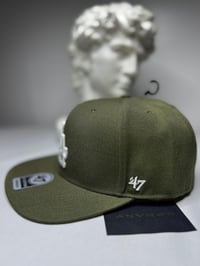 Image 2 of Los Angeles Snapback Hat (Green/Green)