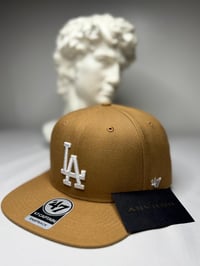 Image 1 of Los Angeles Snapback Hat (Copper Brown)