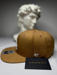 Image 2 of Los Angeles Snapback Hat (Copper Brown)