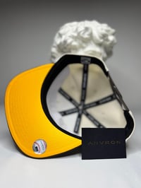 Image 3 of Los Angeles Snapback Hat (White/Brown)