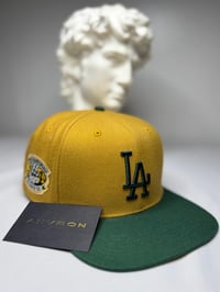 Image 1 of Los Angeles Snapback Hat (Yellow/Green)