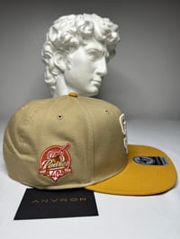 Image 2 of San Diego Snapback Hat (Brown/Yellow)