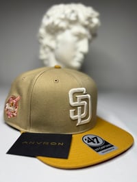 Image 1 of San Diego Snapback Hat (Brown/Yellow)