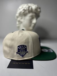 Image 2 of Los Angeles Snapback Hat (White/Green)
