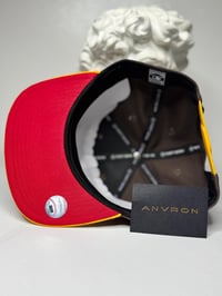 Image 3 of Atlanta Snapback Hat (Brown/Yellow)