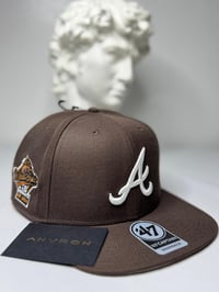 Image 1 of Atlanta Snapback Hat (Brown)