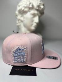 Image 2 of Florida Marlins Snapback Hat (Pink)