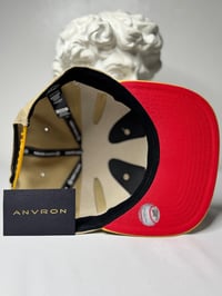 Image 3 of Chicago Cubs Snapback Hat (Brown/Yellow)