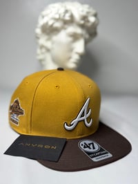 Image 1 of Atlanta Snapback Hat (Yellow/Brown)