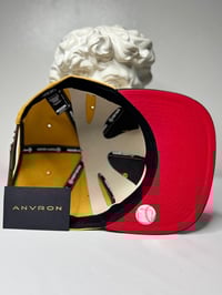 Image 3 of Atlanta Snapback Hat (Yellow/Brown)