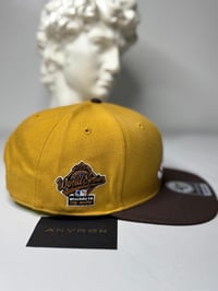 Image 2 of Atlanta Snapback Hat (Yellow/Brown)