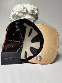 Image 3 of Florida Marlins Snapback Hat (Brown/Orange)