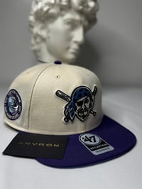 Image 1 of Pirates Snapback Hat (White/Blue)