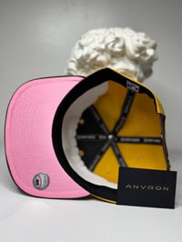 Image 3 of Detroit Tigers Snapback Hat (Yellow/Brown)