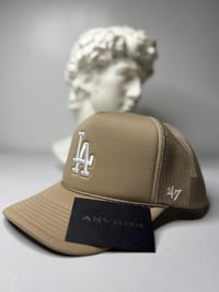 Image 1 of Los Angeles Trucker Hat (Brown)