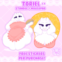 Toriel 2.0 Standee & Mousepad