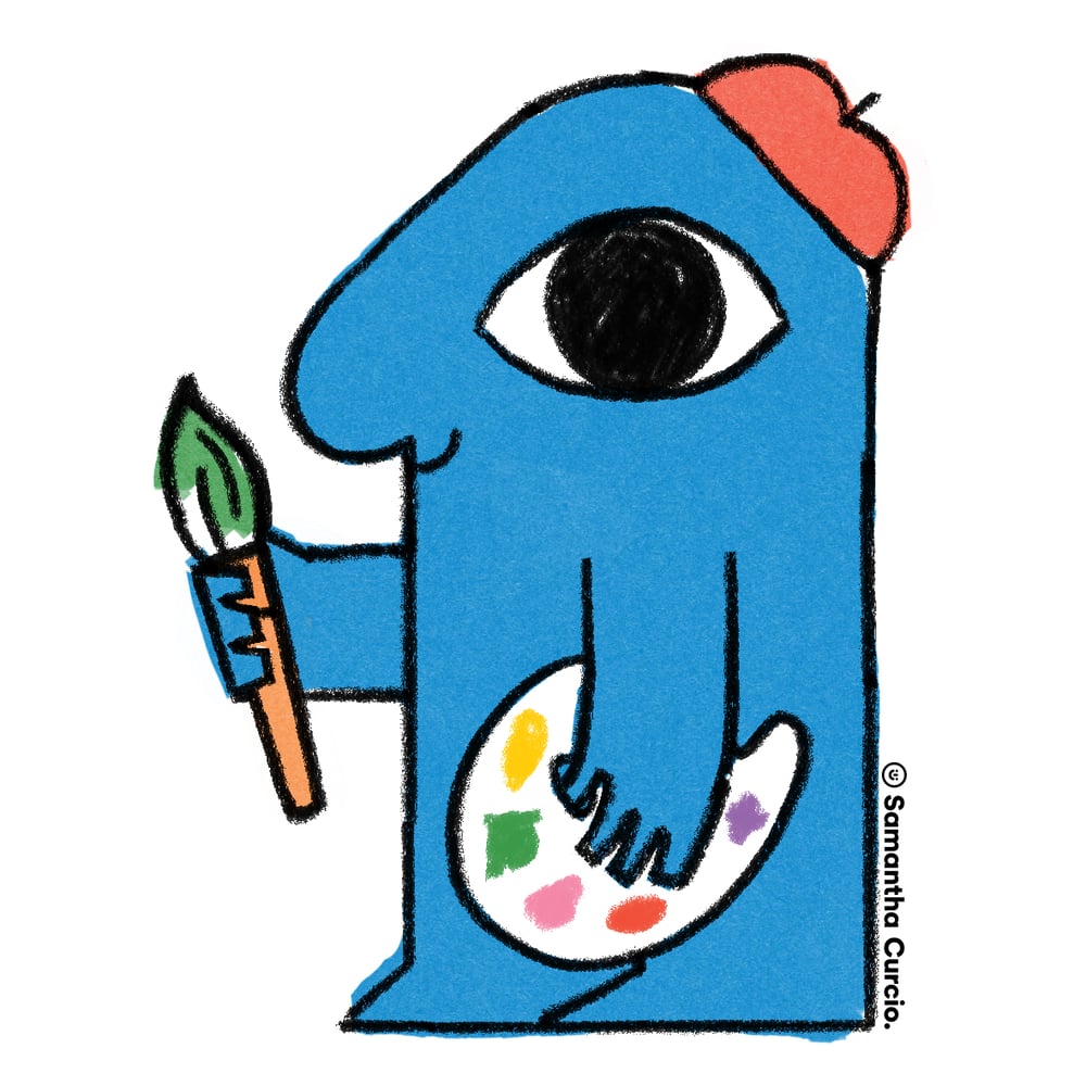 Image of Je Suis Artiste - vinyl sticker