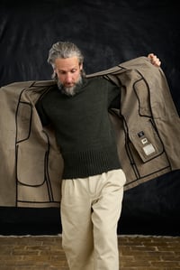 Image 5 of FISHERMAN COAT in Light weight Wax Cotton - Distressed Elephant 