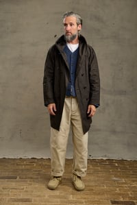 Image 11 of FISHERMAN COAT in Light weight Wax Cotton - Bitter Brown 