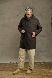 Image 16 of FISHERMAN COAT in Light weight Wax Cotton - Bitter Brown 