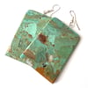 Turquoise Block Earrings