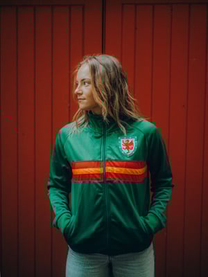 Image of SO58 x CYMRU Vintage Track Top in Green (Pre-Order) 