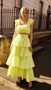 Image 1 of AJE Medina Set. Cropped Top. Ruffle Skirt. Size 14