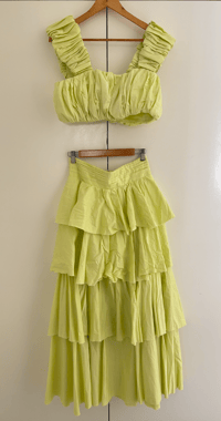 Image 2 of AJE Medina Set. Cropped Top. Ruffle Skirt. Size 14