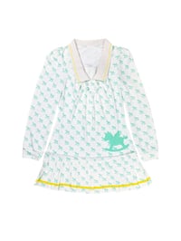 Image 13 of Three-color autumn/winter dress