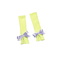 CANDY LIGHT GREEN BLACK BALLET SOCKS