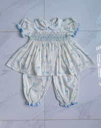 Image 1 of Handsmock bow pjs 
