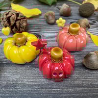 Image 5 of Handmade Yellow/Red/Pink Ceramic Pumpkins