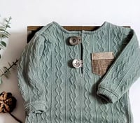 Image 2 of Photoshooting boys bodysuit |  Ari | sage | 12-15 months | 18-24 months
