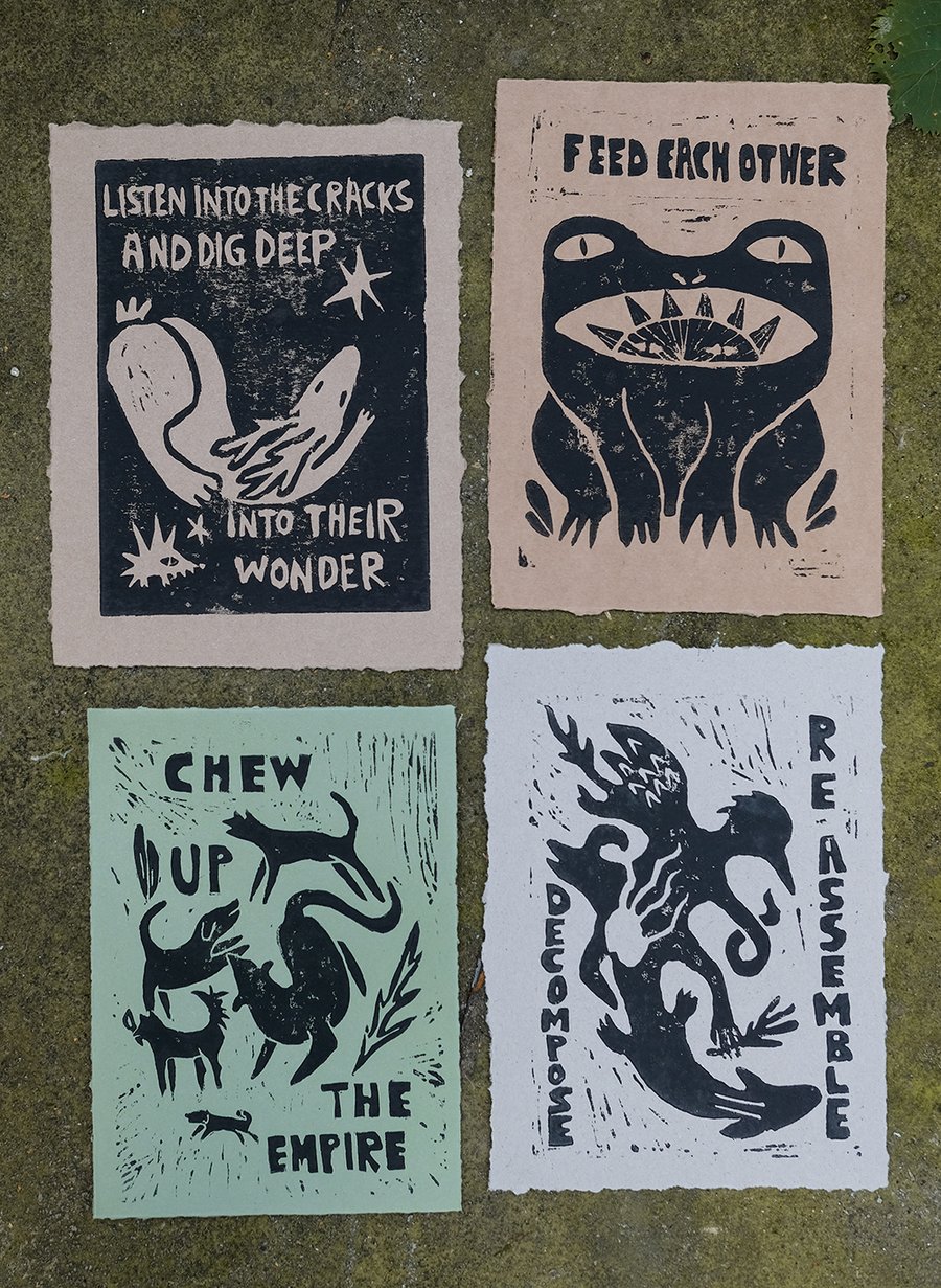Image of linocut print