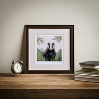 Image 4 of  BADGER  ART PRINT