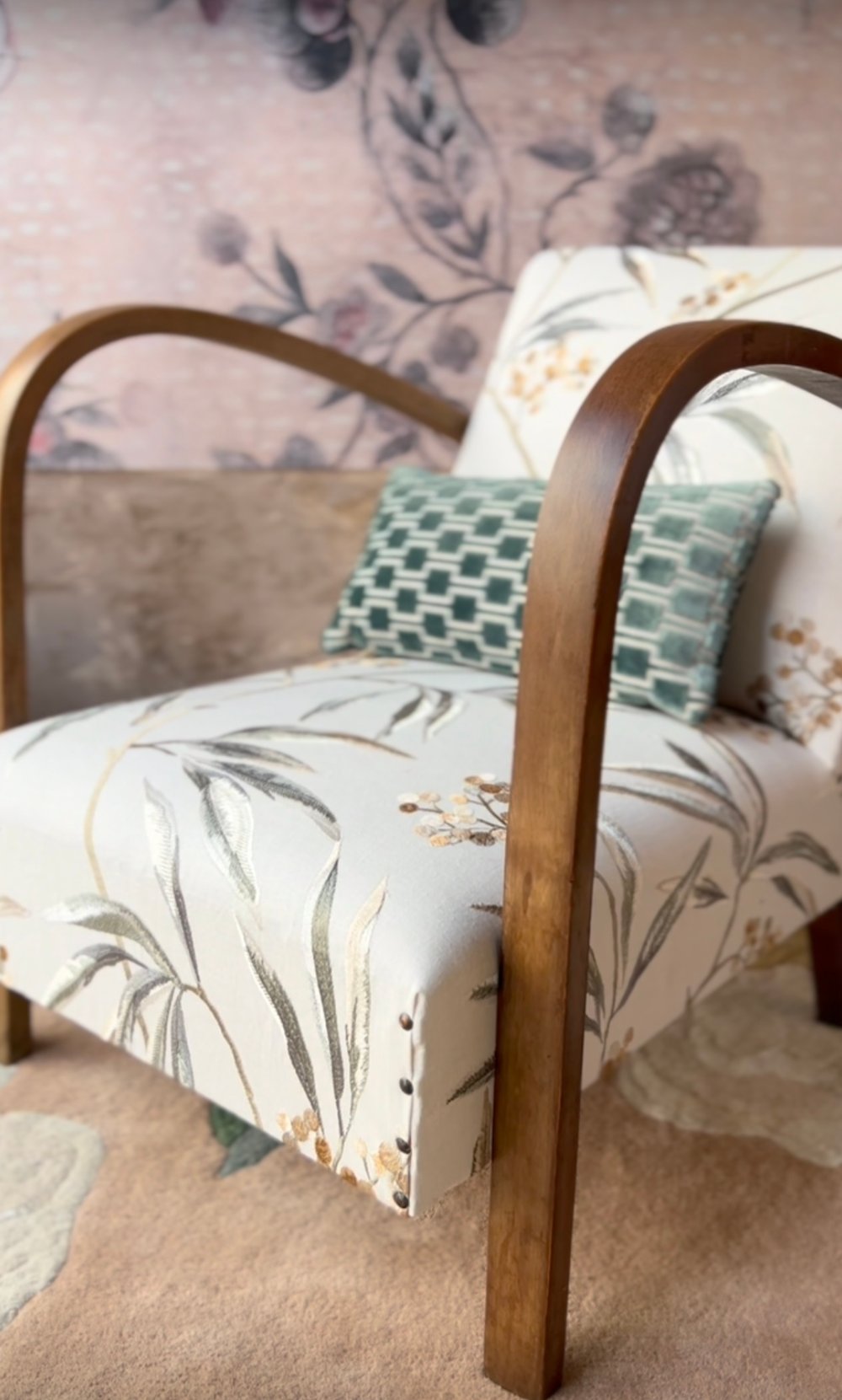 Image of Poltrona Art Deco "Ottavia"