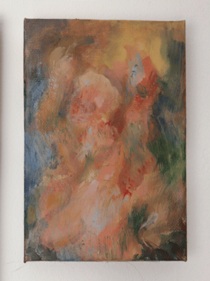 'PLUM PICKING' (2025) Original Oil Painting (Diptych)