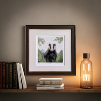 Image 1 of  BADGER  ART PRINT