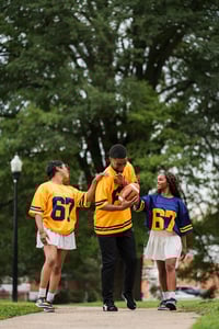 Image 3 of Black College Football Jersey - GOLD