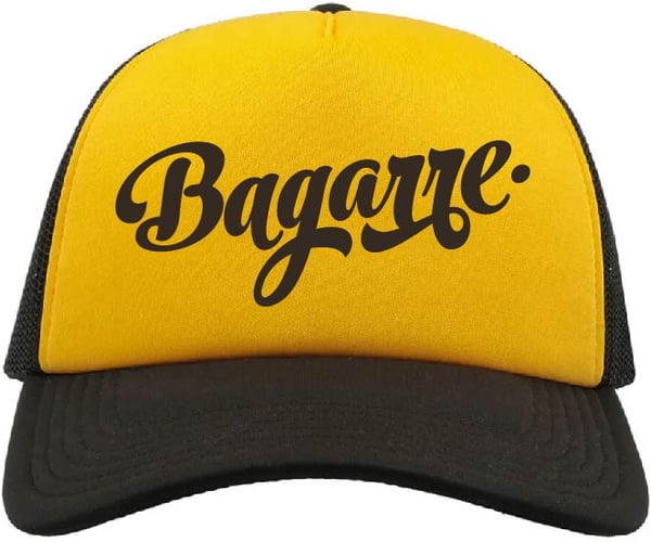 Image of trucker vintage jaune & noire 