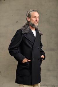 Image 4 of BILL SYKES COAT with Fur - Black Cashmere