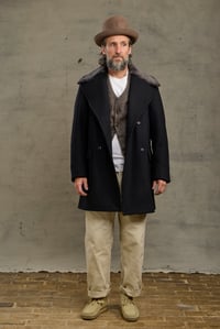 Image 25 of BILL SYKES COAT with Fur - Black Cashmere