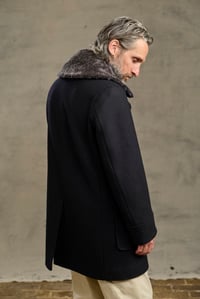 Image 12 of BILL SYKES COAT with Fur - Black Cashmere