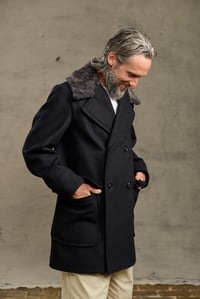 Image 14 of BILL SYKES COAT with Fur - Black Cashmere