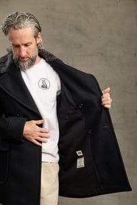 Image 16 of BILL SYKES COAT with Fur - Black Cashmere
