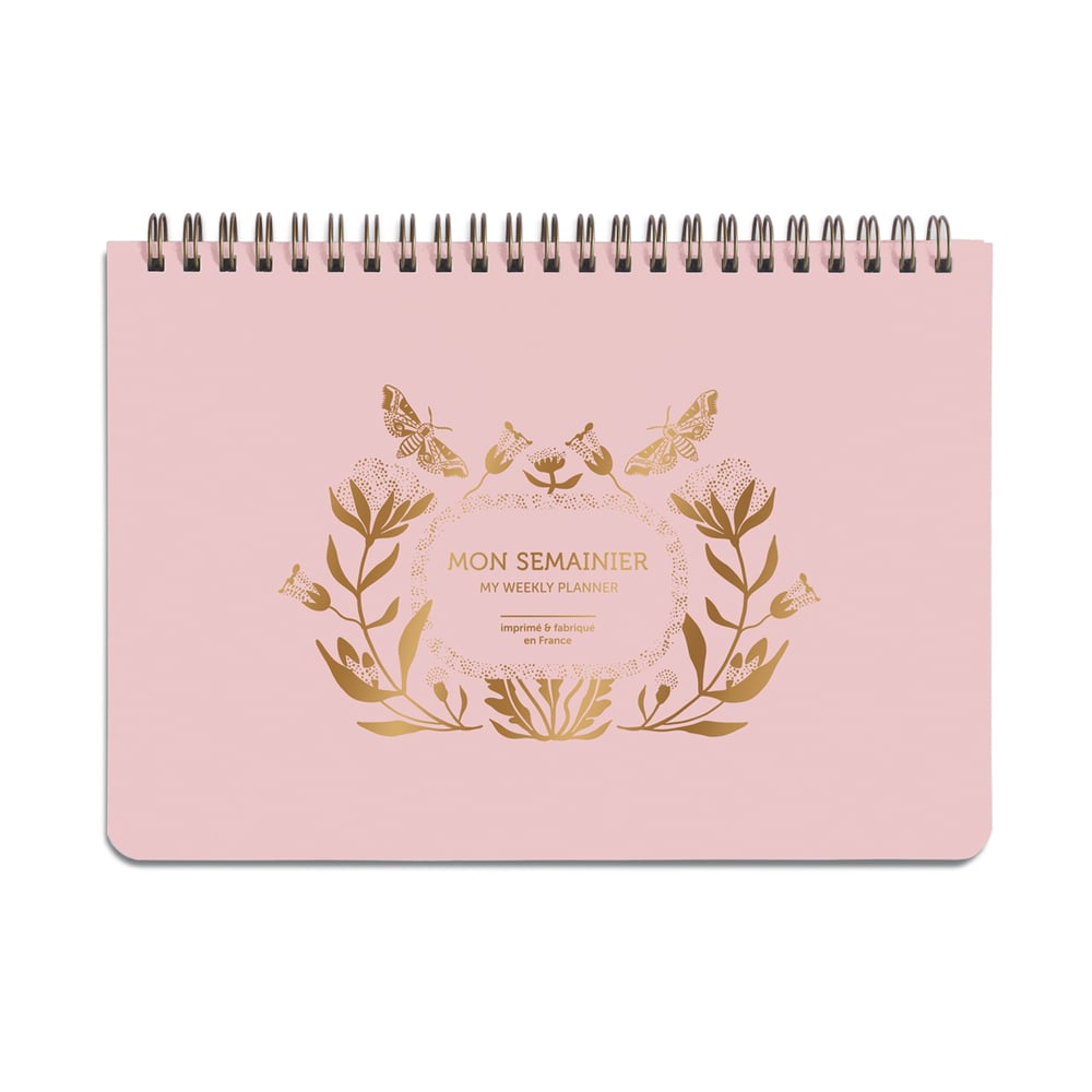 Image of PLANNER / SEMAINIER COTON rose