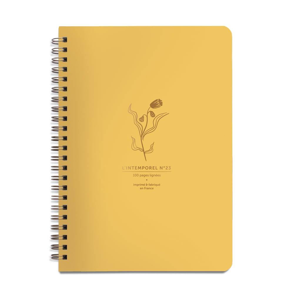 Image of Copy of INTEMPOREL N°23 NATURE jaune orange